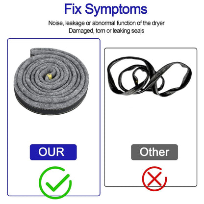 280140 Dryer Drum Felt Seal Gasket Compatible With Whirlpool Maytag Kenmore...