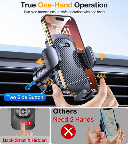 Phone Holders for Your Car Holder Mount【Super Suction】Cell Dark Black