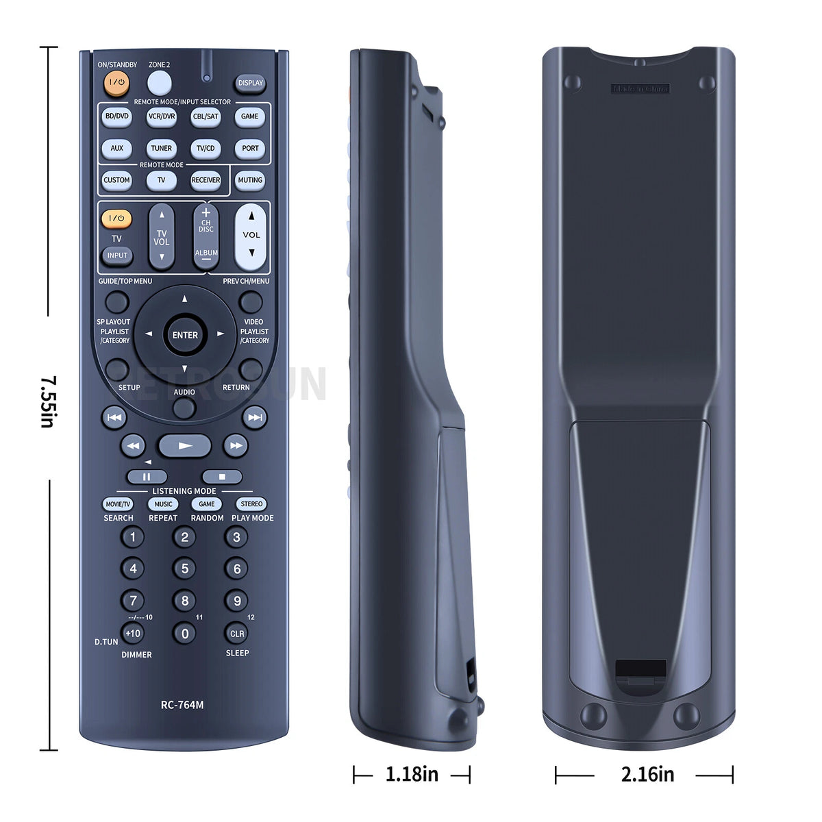 RC-764M Remote Control For Onkyo AV Receiver TX-SR508 HT-S5300 HT-S6300