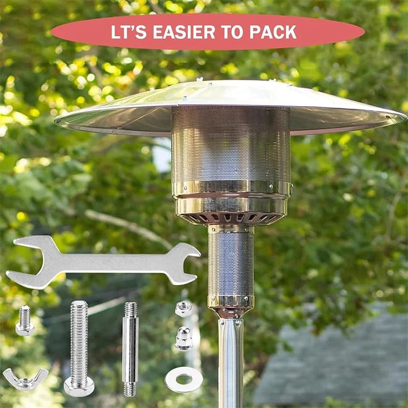 Outdoor Heaters for Patio Heater Replacement Bolt & Nut Set, Silver