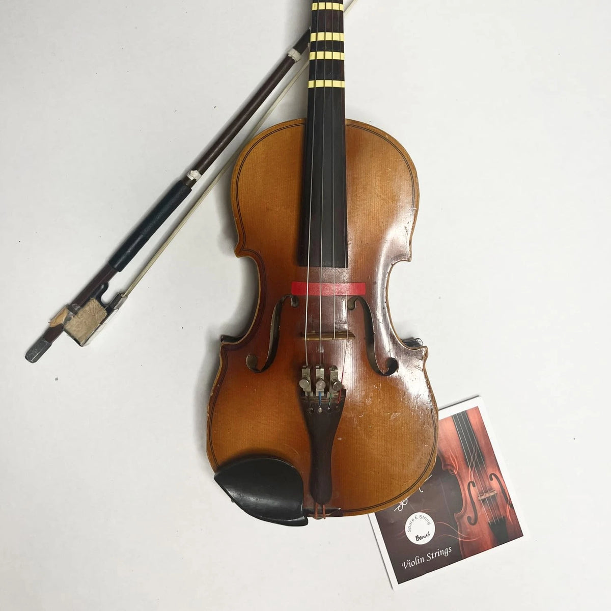 Stravilio Bronze Violin Strings Full Set - 1/2 and 1/4, Silver