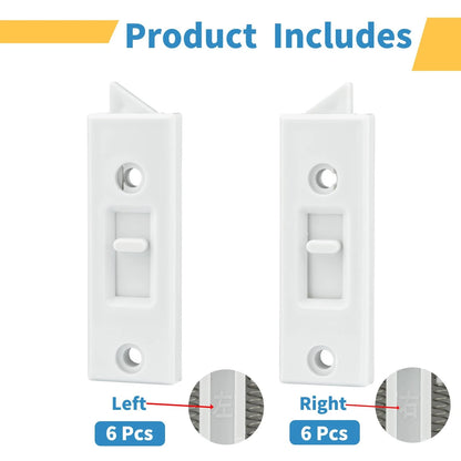 12 Pcs Window Latch Locks Spring Loaded Tilt 12 PCS, White
