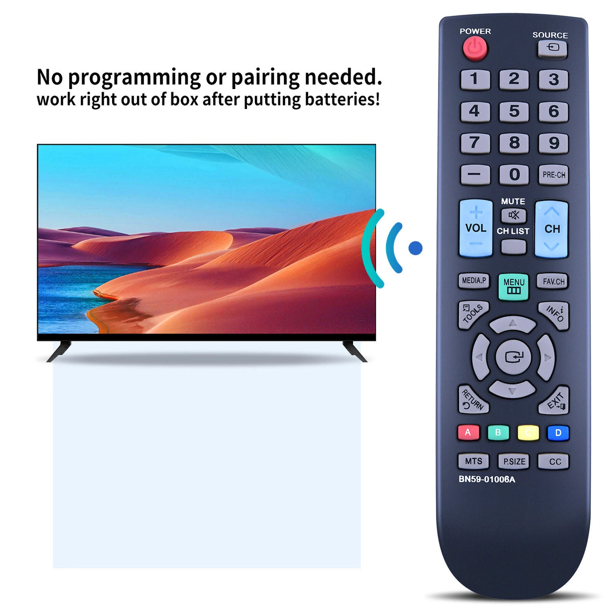 Replace Remote Control BN59-01006A For Samsung LED LCD HD Smart TV LN32C350