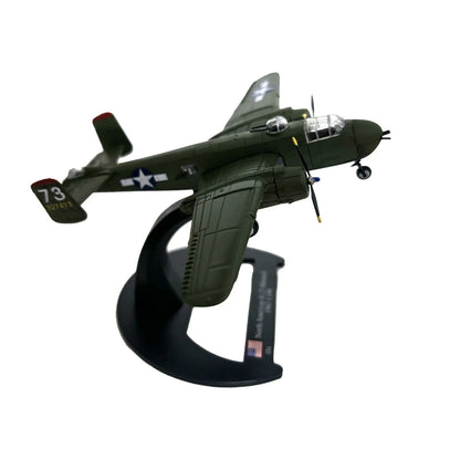 WWII Twin Engine B-25 Mitchell Bomber Model 11cm Diecast Metal Ation History
