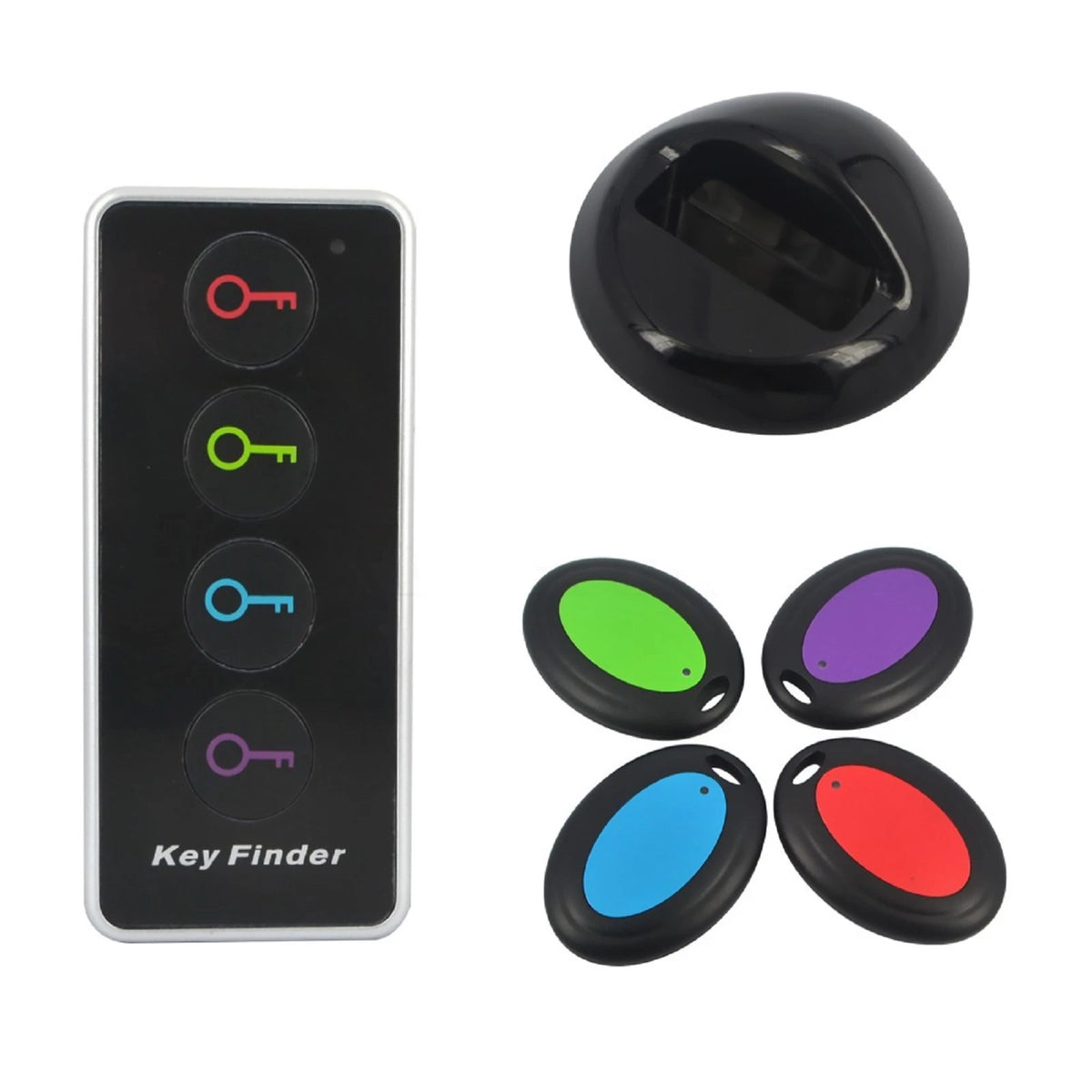 1 Pcs  Remote Wireless Key Finder Electronic Receiver Locator 4 in1 Alarm