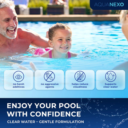AQUANEXO Water Test Kit pH and Chlorine Including 60 Pool Tablets: 30x...