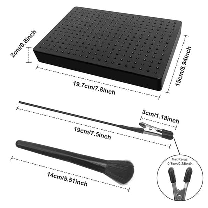 Larger Base 14 x 19 Holes Model Painting 5.9 × 3.94 × 0.83 Inches, Black