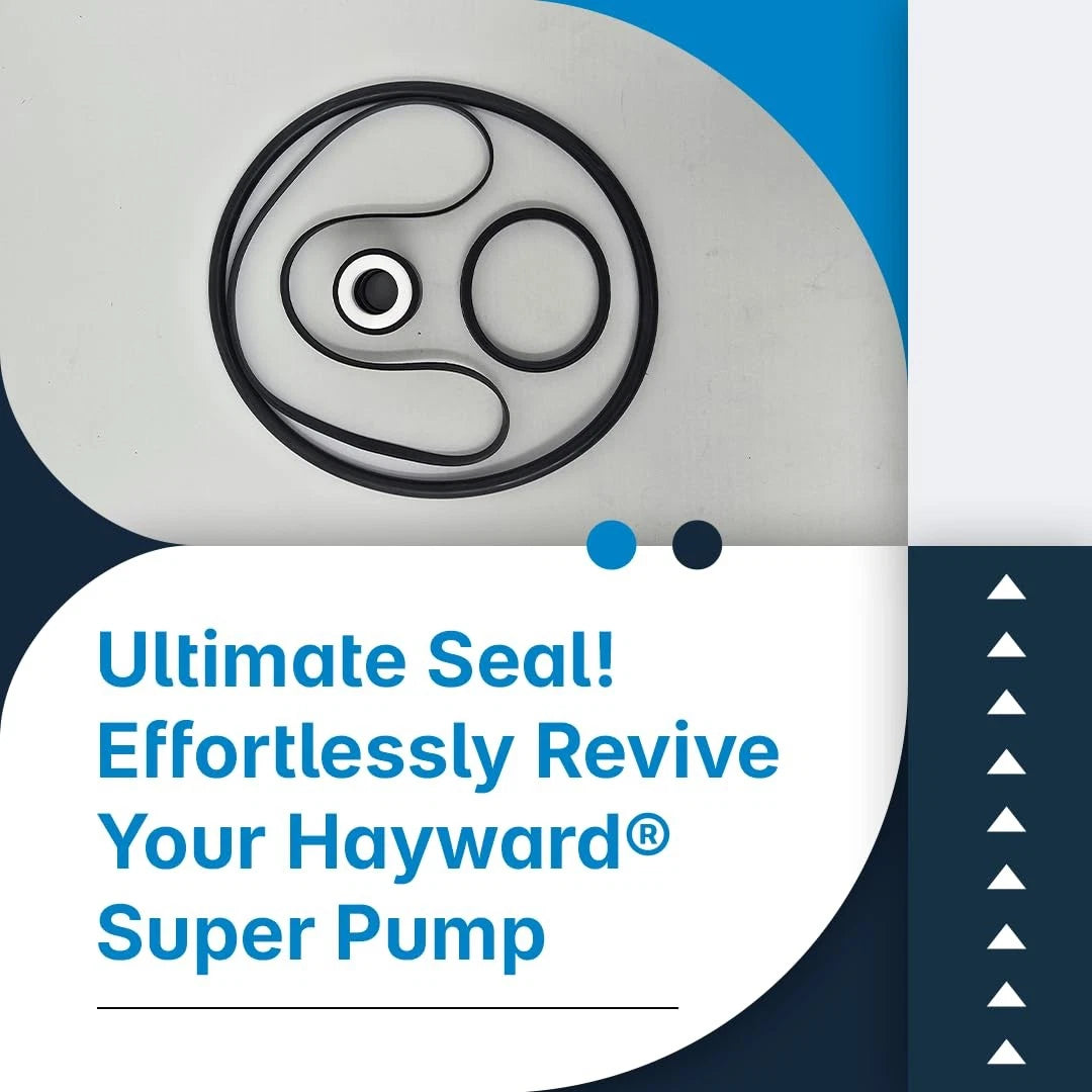 Southeastern Accessory Pool Pump O-Ring Seal Repair Kit for Hayward® Black