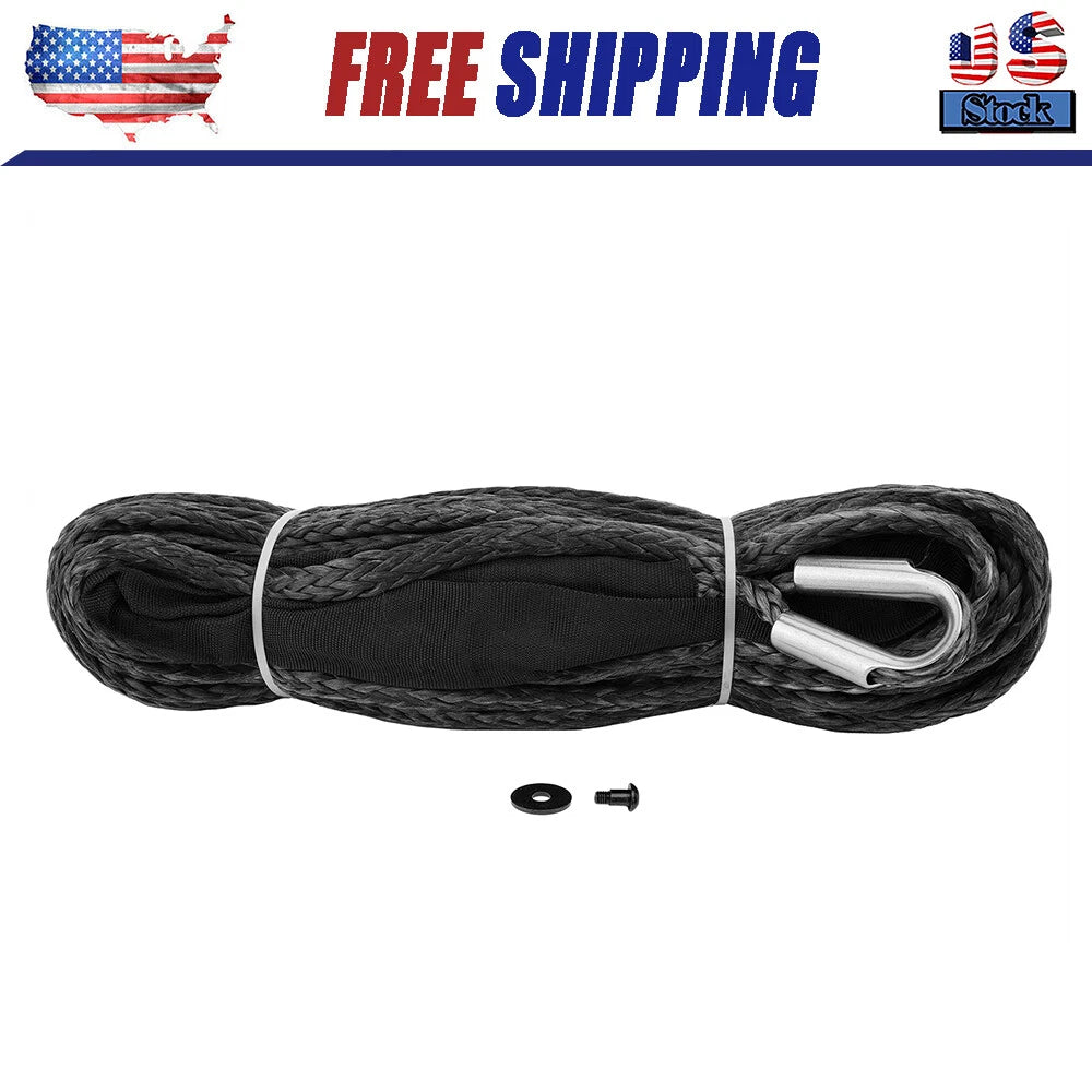 104232 Winch Synthetic Rope 90' long-3/8" Hook/Loop ends 12000 lb