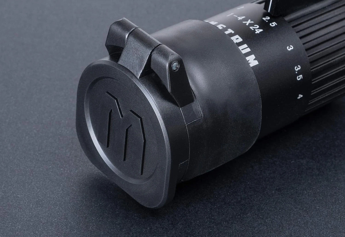 Monstrum Rubberized Flip-Up Rifle Eyepiece | 43-48 mm outside diameter, Black