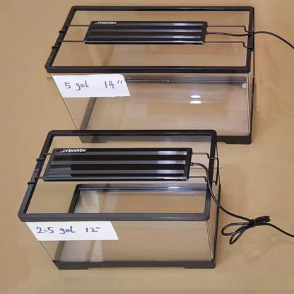 AQUANEAT LED Aquarium Light Full Spectrum 12 11"-14", light cover is black