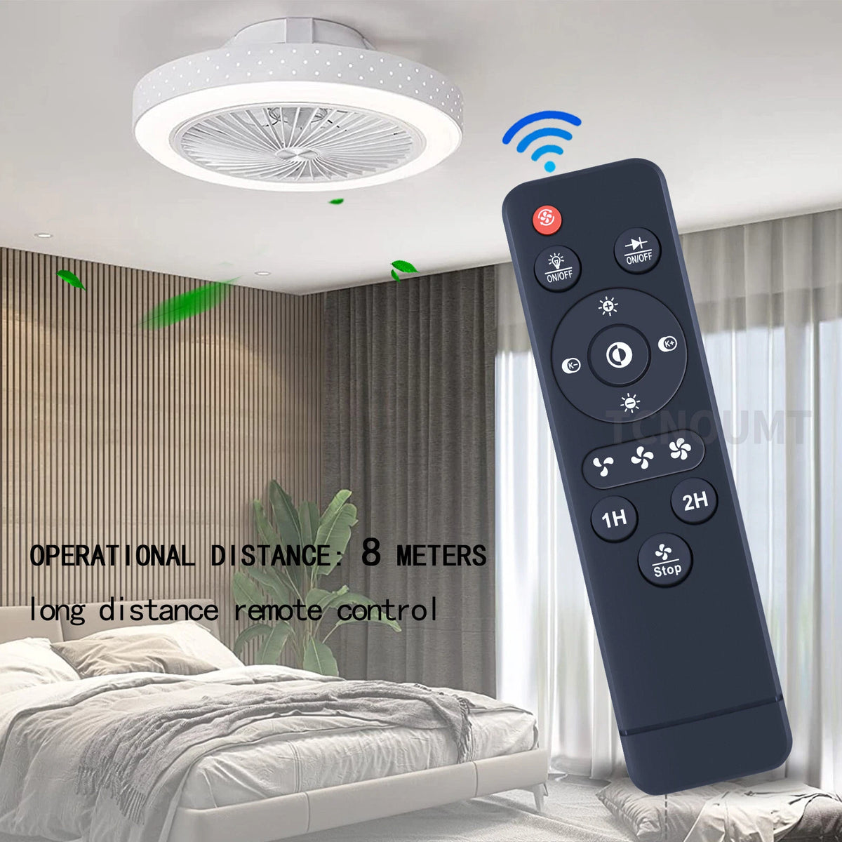 Remote Control For PINFM Flush Mount Ceiling Fan,Bladeless Ceiling Fan