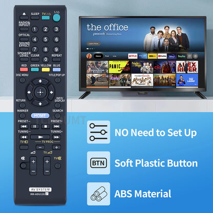 RM-ADU126 Remote Control For Sony 1-489-835-11 BDV-B1 HBD-B1 SA-WSB1