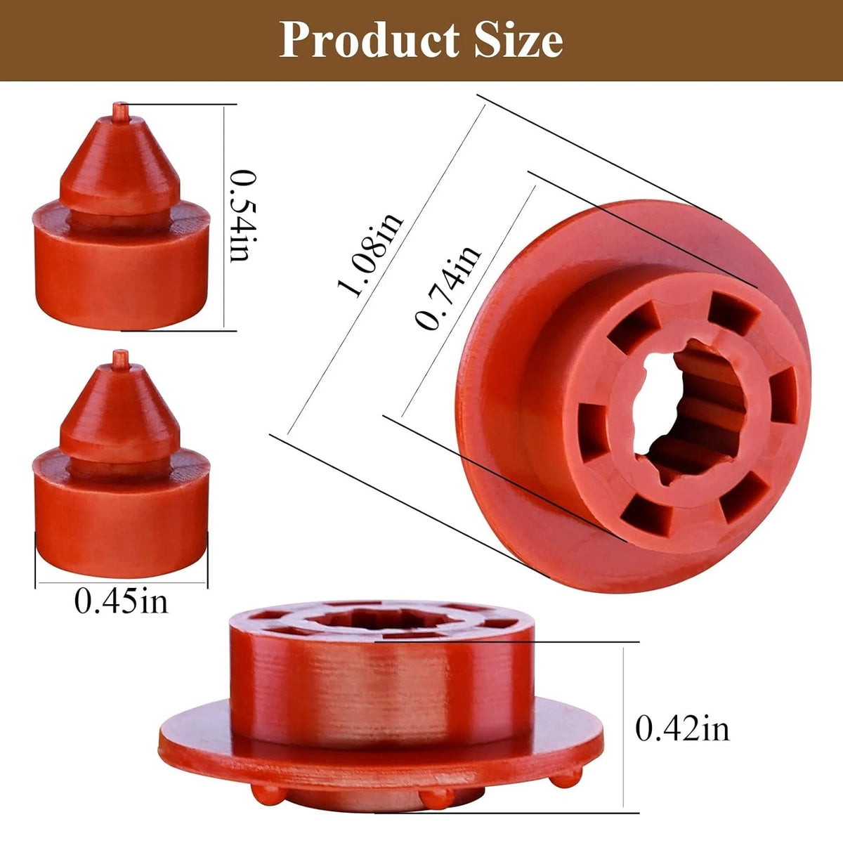 2 Pcs WR02X12008 Refrigerator Evaporator Fan Motor Grommet, 2 WR02X10540...