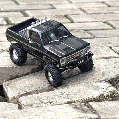 Front & Rear Bumper Aluminum Winch for Traxxas 1/18 TRX4M High Trail K10...