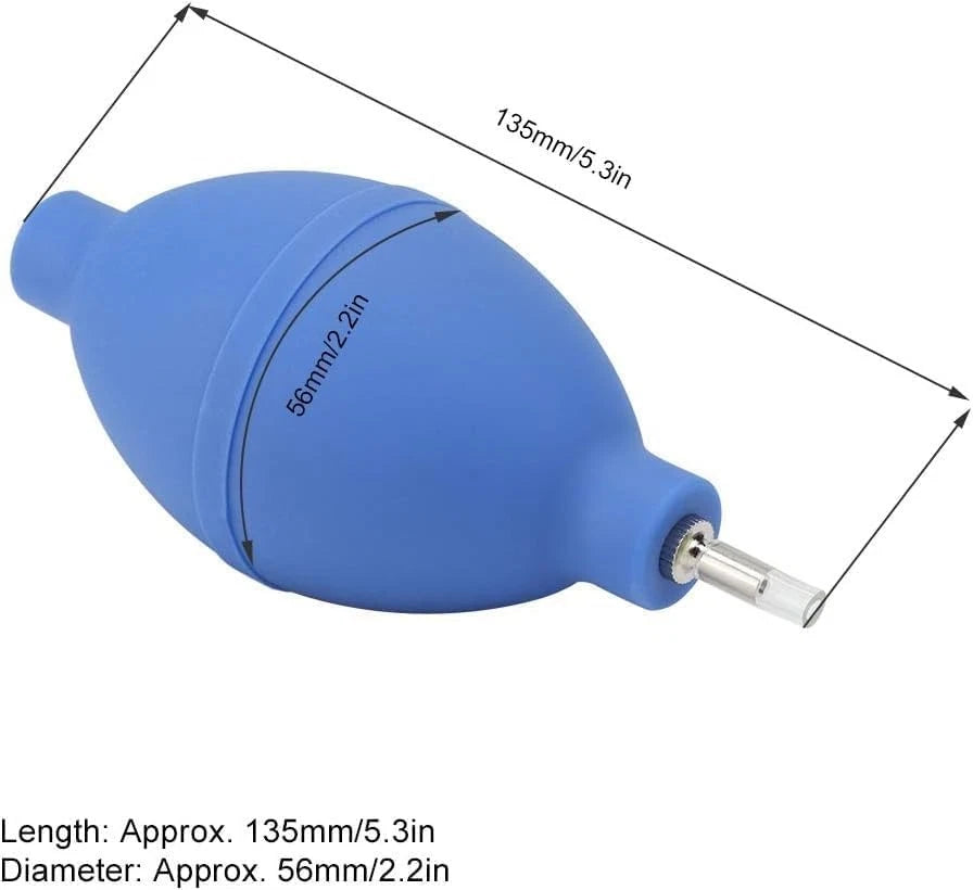 2Pcs Blue Rubber Soft Cleaning Wristwatch Parts Cleaner Tool Dust Air Blower...