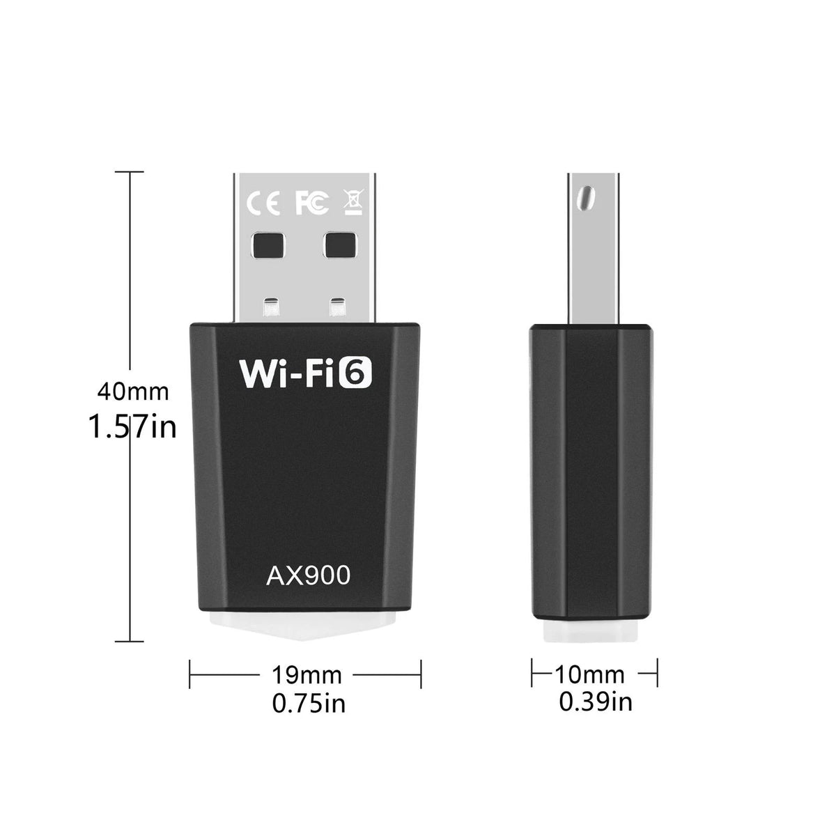 900M 2.4/5Ghz WiFi 6 USB Receiver Accessories For Win 7/10/11 For Kirin WiFi/AP