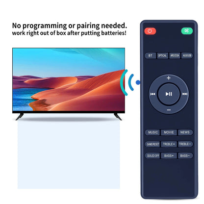 Replace Remote Control For Heymell Voyage201 3D Surround Home Audio Soundbar