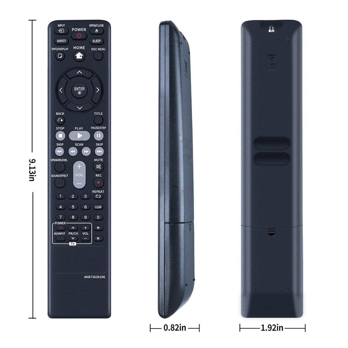 AKB73636106 Remote Control For LG DVD Home Theater DH4130S S43S3-S/W S43S3-S