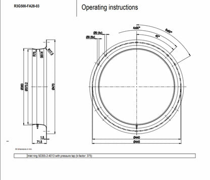 Ebmpapst R3G500-FA28-03 R3G500-RA28-03  400V 4.4A 2850W Centrifugal fan