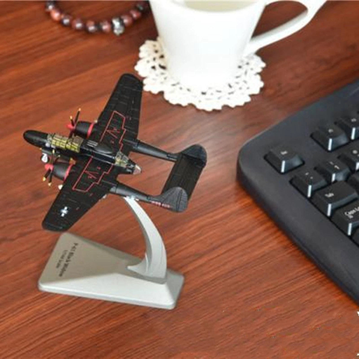 1:144 Scale WWII USAF P-61 Black Widow Bomber Aircraft Diecast Model Display F