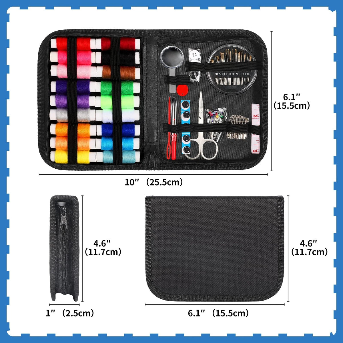 Sewing Kit for Adults,Marcoon Needle and Thread with L, colorful