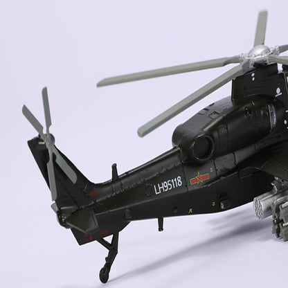 1/100 Chinese Armed WZ-10 Helicopter Model Military Plane Collection Souvenir D