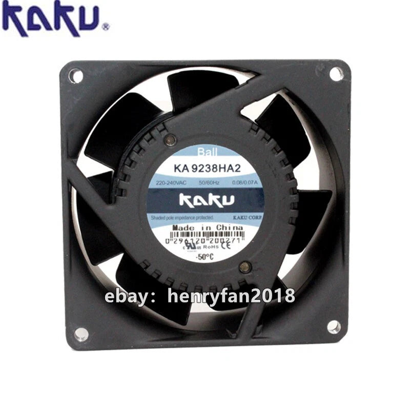 KAKU KA9238HA2 Axial fan 220/240V 0.08/0.07A 92*92*38MM Cooling fan Ball bearing