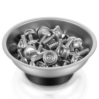 10 Pcs Stainless Steel Magnetic Parts Tray Set, 3 Inch Round Bowls...