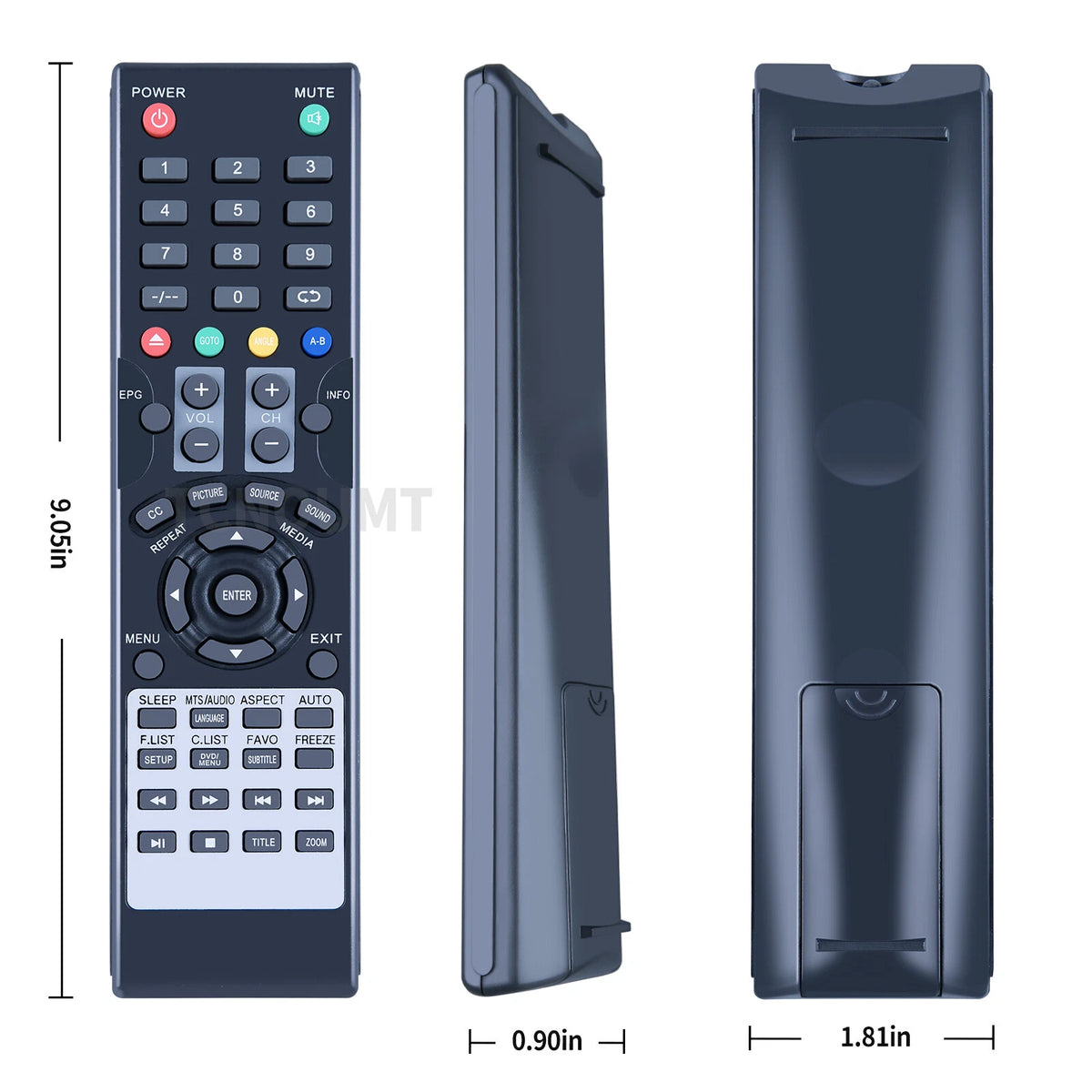 Remote Control For SuperSonic TV/DVD Combo SC-2412 SC-1312 SC-1512 SC1912