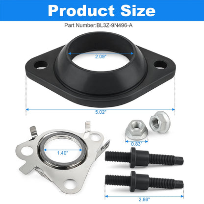 For Ford 2011-2019 F150 Transit Catalytic Converter Adapter and Gasket Kit