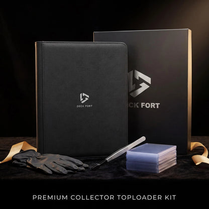 Deck Fort Toploader Binder 9 Pocket Holds 360 2.5 x 3.5 inches, Black