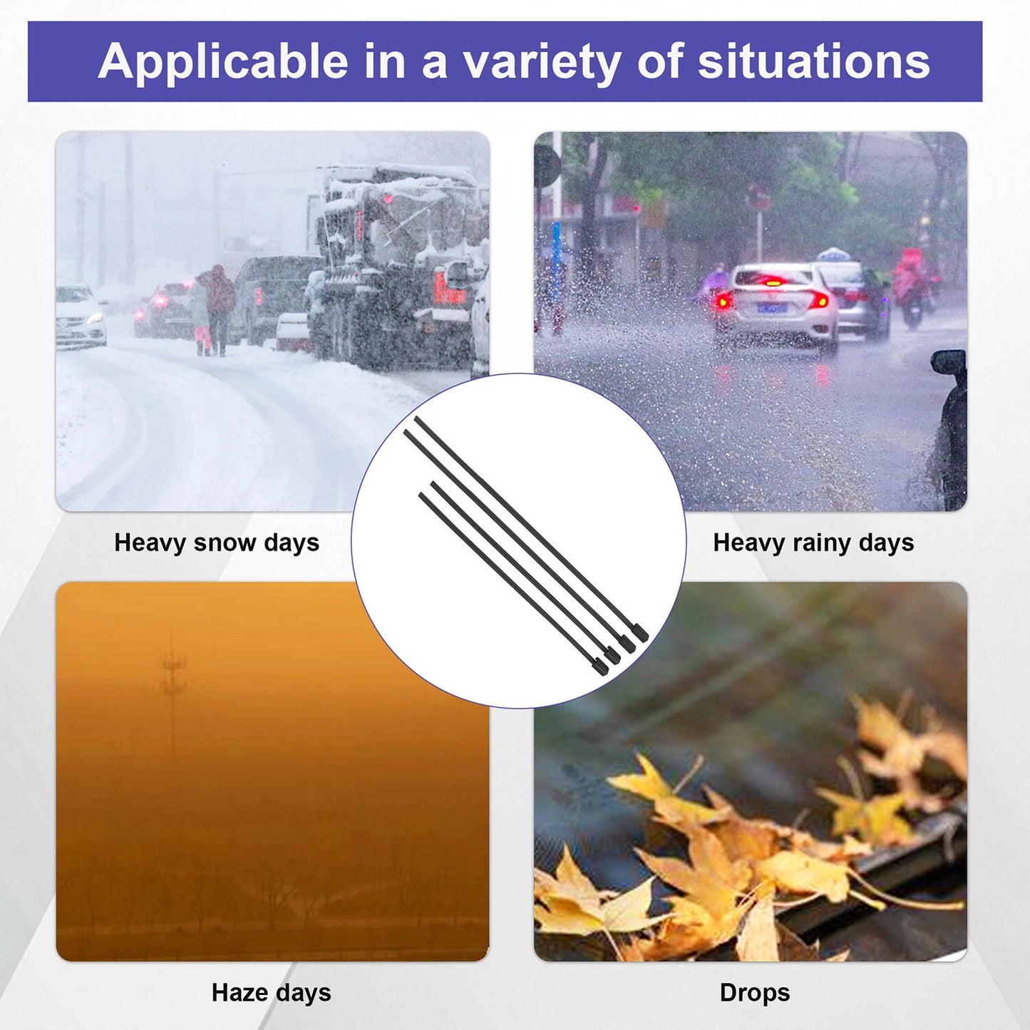 4PCS Front Wiper Blades For Volvo S60 V60 2019-2025 31693569