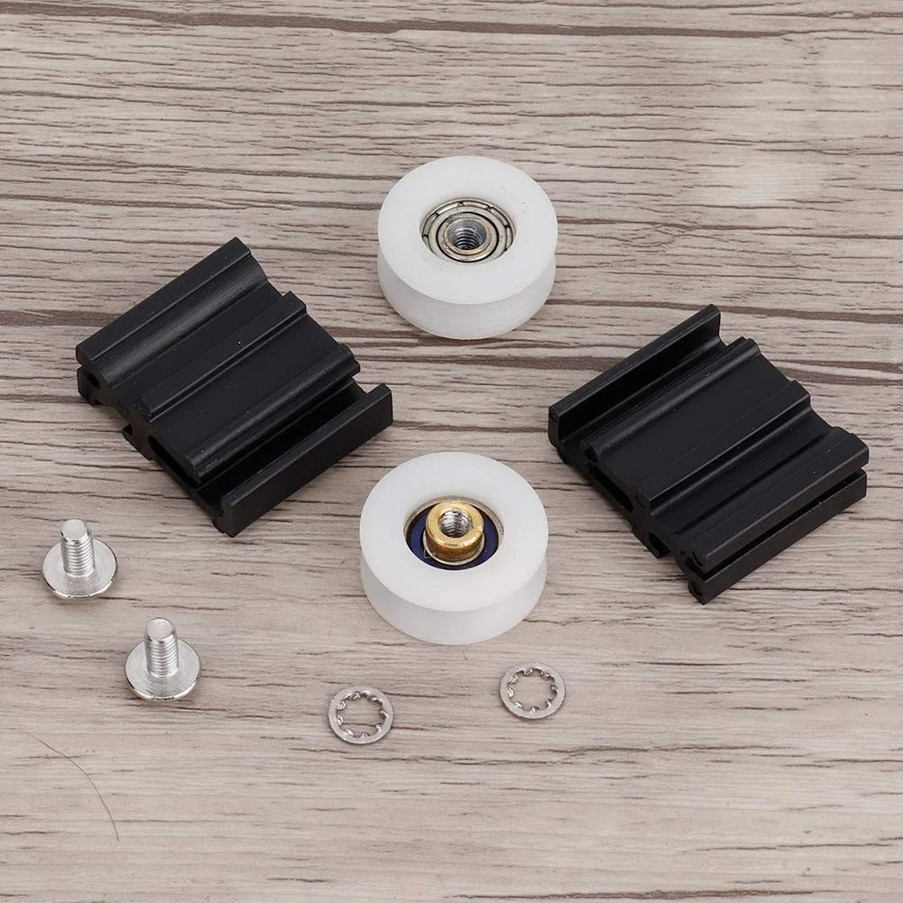 Greenhouse Door Wheel Replacement Kit, 22mm Halls Sliding black