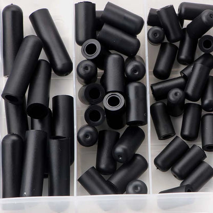 80pcs Silicone Hose Cap Vacuum Cap Block Off Assortment Kit For Manifold