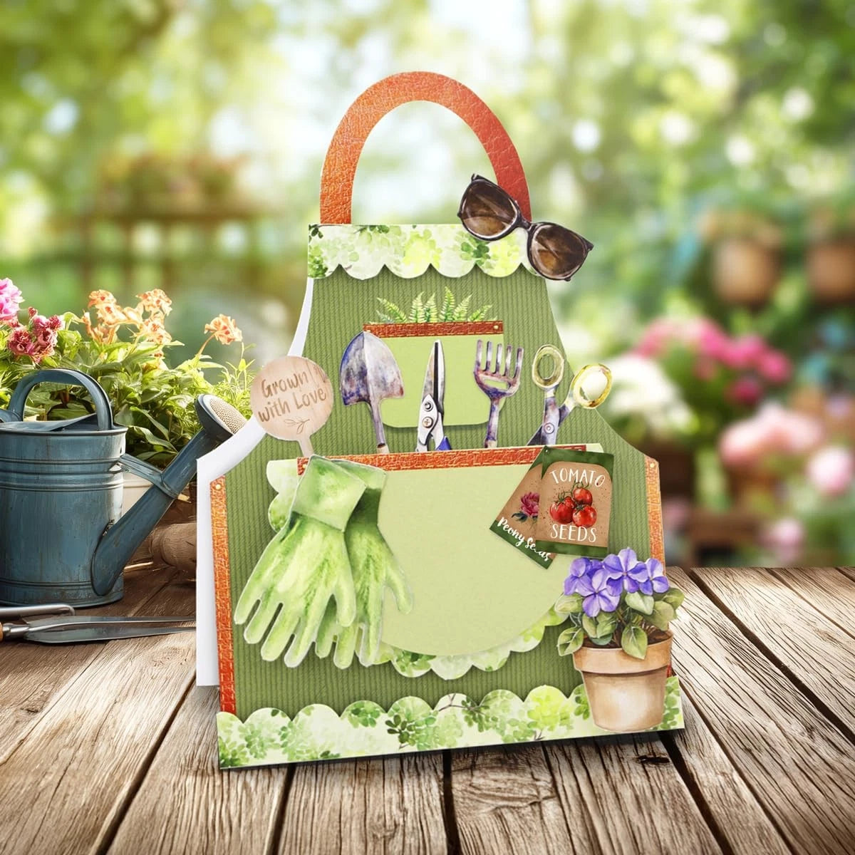 Katy Sue Handy Hobby Aprons Card size 4.6 x 7 inches, mixed colors