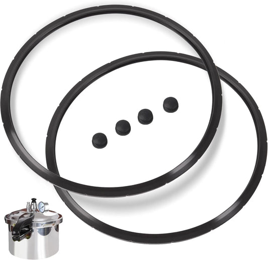09924 Pressure Canner Sealing Ring, Overpressure Plug (2 Sets) Fit for Black