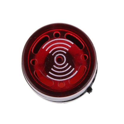2Pcs 22mm/ 0.9inch Red LED Buzzer Alarm Signal Indicator Flash Light Panel Mount