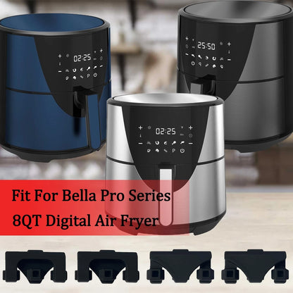 HEISENLIN Air Fryer Silicone Rubber Bumpers for For Bella/Instant, Black