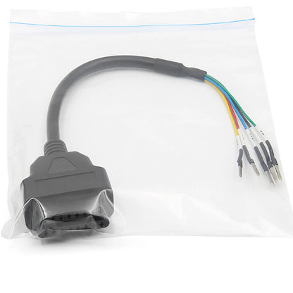 16-Pin OBD OBD2 Female K Line CAN Line Tester Connector Car Diagnostic Tool