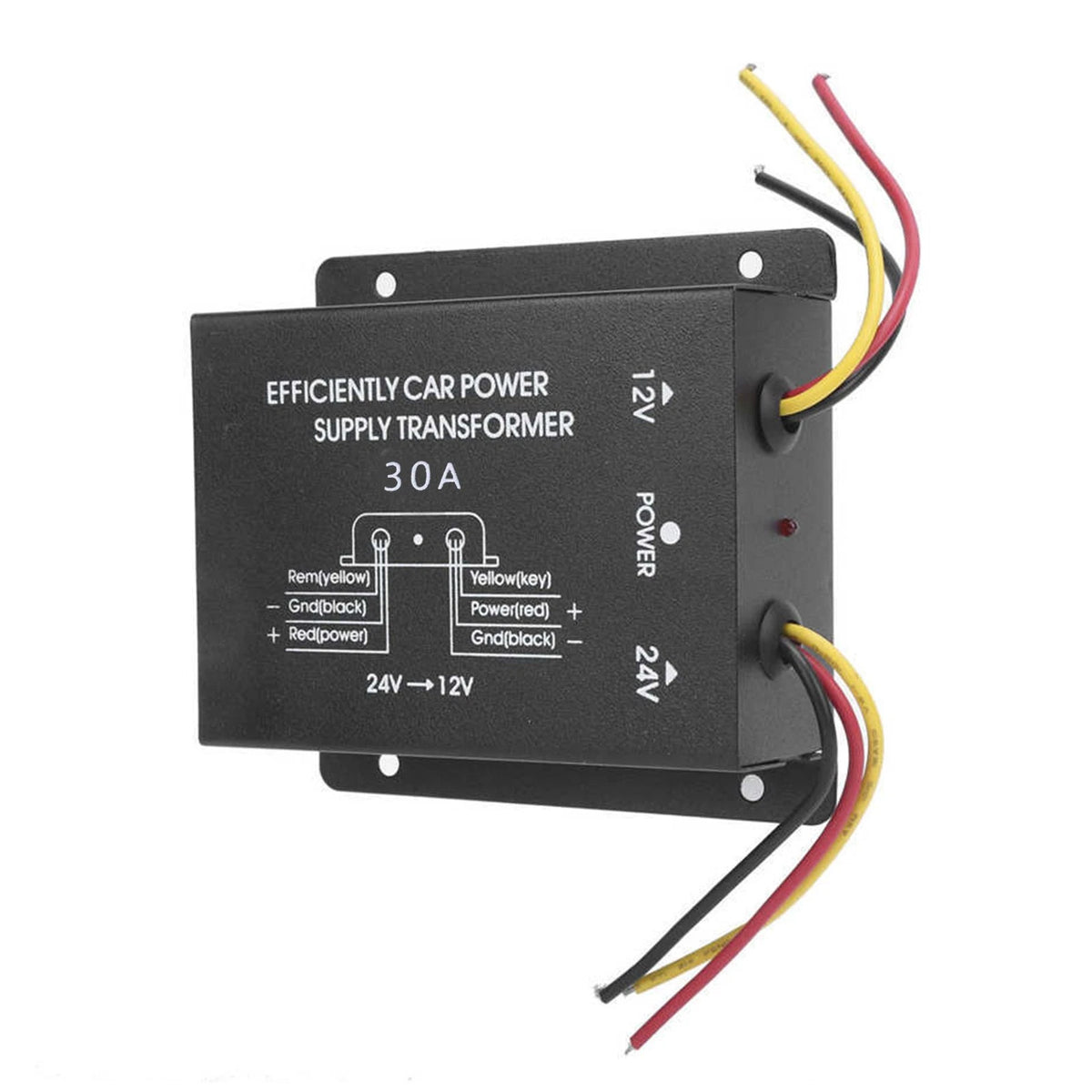30A Car 24V To 12V Voltage Reducer Step Down Inverter Supply Power Converter