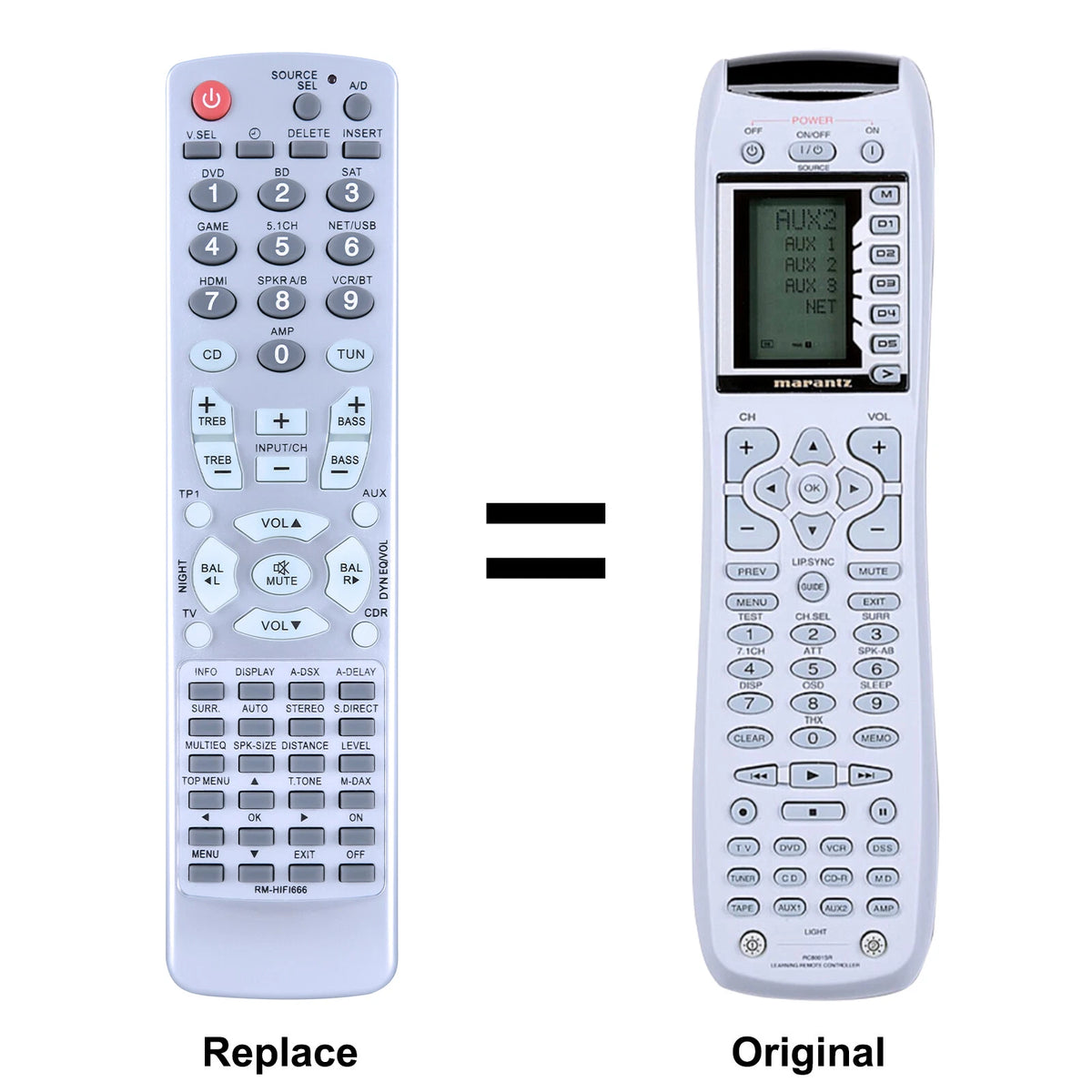 Replacement Remote Control RC8001SR For Marantz SR7001 SR7002 SR7400 SR7500