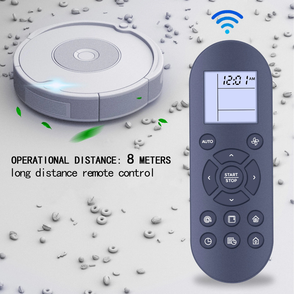 Remote Control For Eufy Robotic Vacuum Cleaner 11S,11S PLUS,12, 15T,15C, 25C