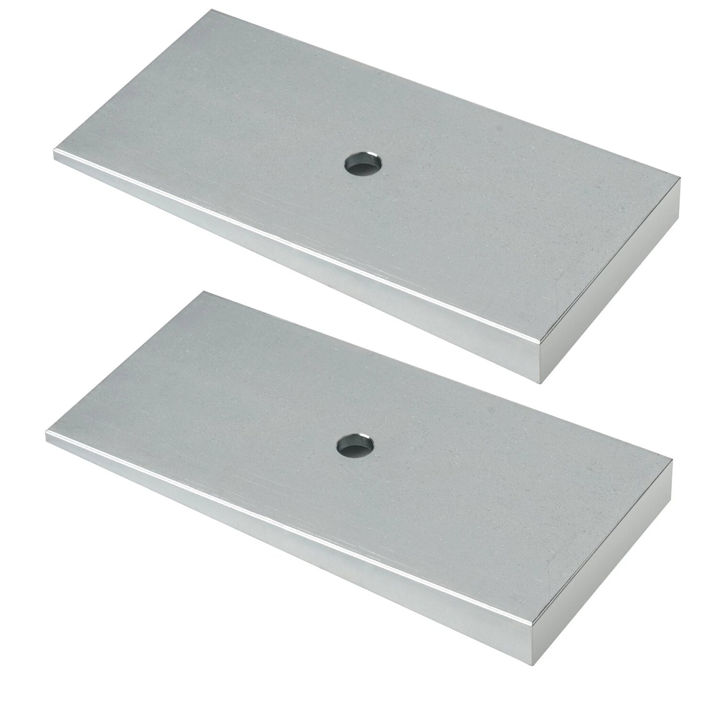 Steel Leaf Spring Shims 800061 2.5" Wide 4°Degree Sliver- Set of 2