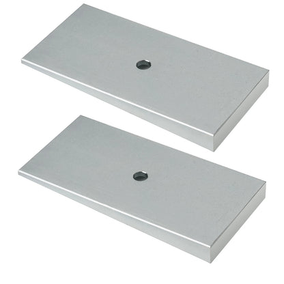 Steel Leaf Spring Shims 800061 2.5" Wide 4°Degree Sliver- Set of 2