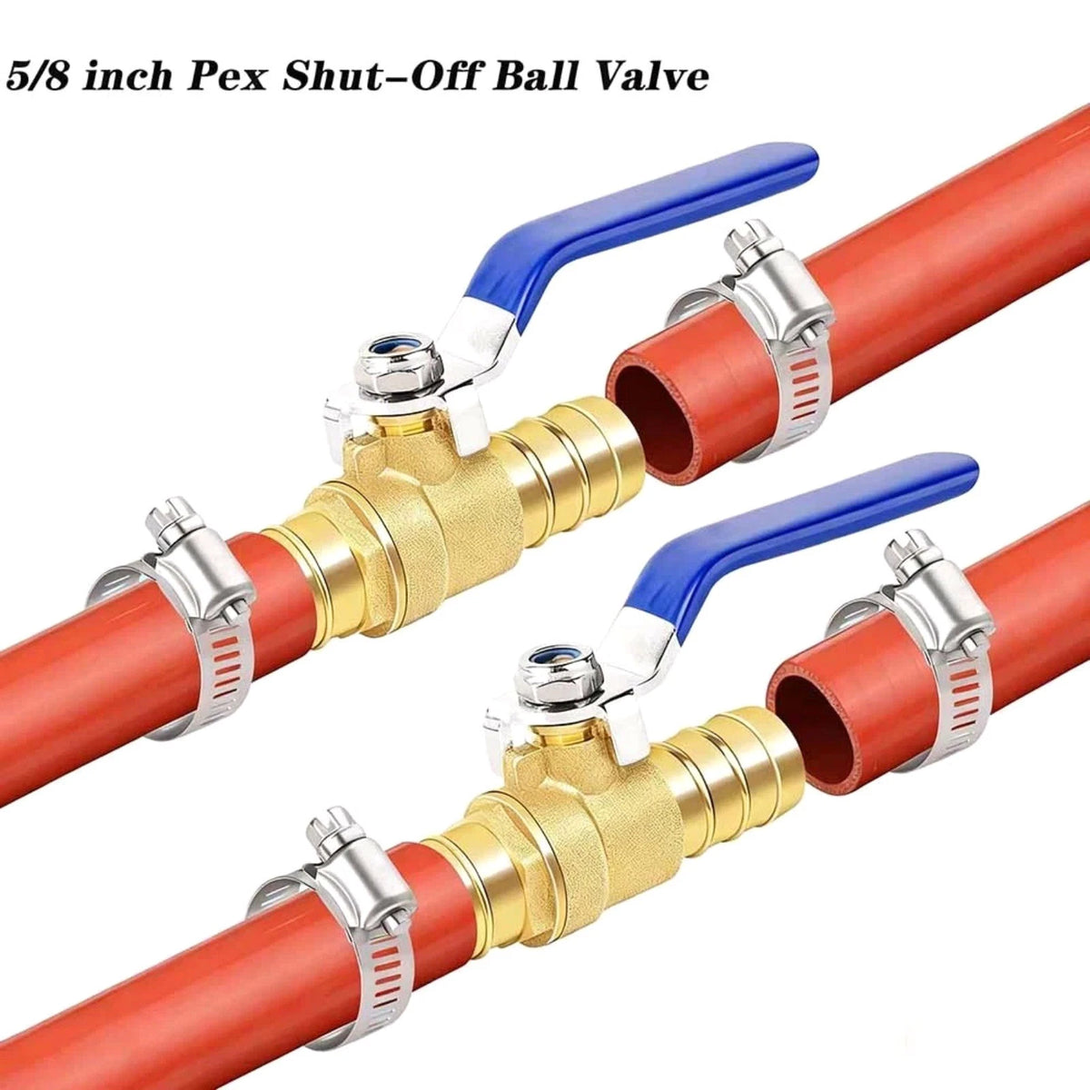 Brass Ball Valve 16mm Hose Barb for Industrial Use Fluid Gas Shut Off Valve