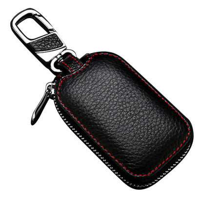 Leather Car Key Chain Bag Smart Key Holder Cover Remote Fob Case C