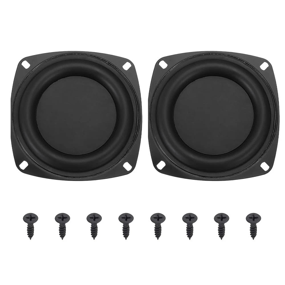 LHMYTREE 2 PCS 4-Inch Woofer Vibrating Membrane,Bass Loudspeaker Passive...