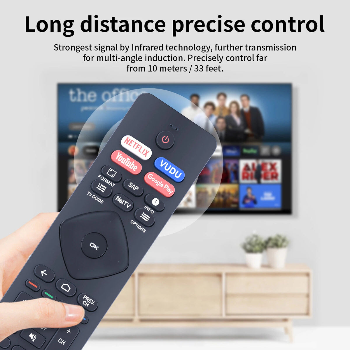 NH800UP BT800 URMT47CND002 Remote Control For Philips Android TV 55PFL5704/F7