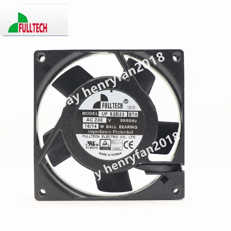 For FULLTECH UF-92B23 BTH axial fan AC 230V 92*25mm 16/14W Cabinet cooling fan